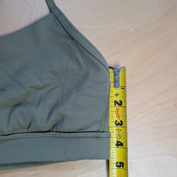 Lululemon Flow Y Nulu Bra *Light Support, A–C Cups Size 10 Bronze Green W2CTIS - Picture 14 of 14